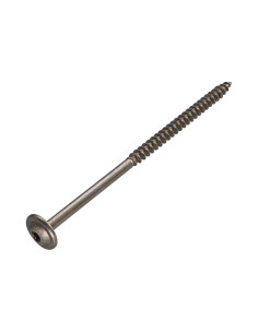 Vis charpente tête disque Inox A2 8X150 Filetée sur 80...