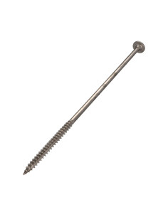 Vis charpente tête disque Inox A2 8X240 Filetée sur 80... 2