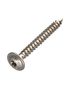 Vis charpente tête disque Inox A2 8X80 Filetée sur 72...