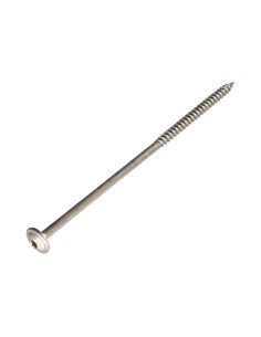 Vis charpente tête disque Inox A2 6X45 Filetée sur 30...