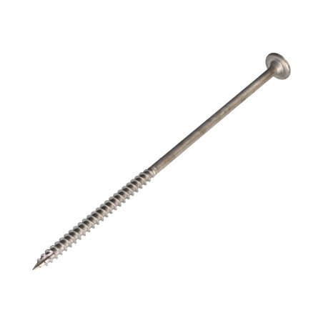 1 x Vis charpente tête disque Inox A2 4.5X60 Filetée sur 36 TORX T20 Diamètre de tête: 13