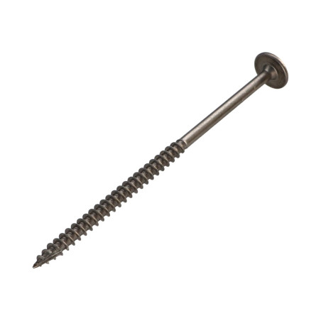 1 x Vis charpente tête disque Inox A2 8X170 Filetée sur 80 TORX T40 Diamètre de tête: 20