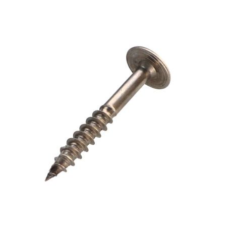 1 x Vis charpente tête disque Inox A2 8X60 Filetée sur 50 TORX T40 Diamètre de tête: 20