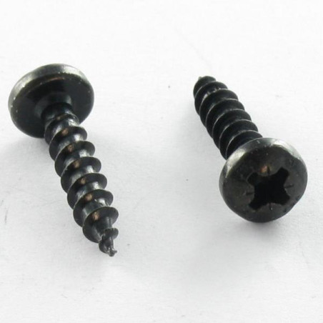 1 x VBA3 Tête ronde TR Pozi 3.5X15 Acier zingué noir