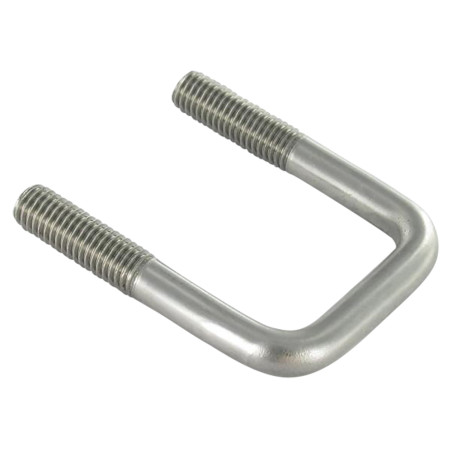 1 x Etrier Fond droit ou plat 85X62X85 M10/30/30 Inox A4