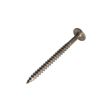 1 x Vis charpente tête disque Inox A2 8X100 Filetée sur 80 TORX T40 Diamètre de tête: 20