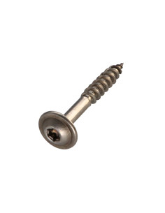 Vis charpente tête disque Inox A2 8X50 Filetage total...