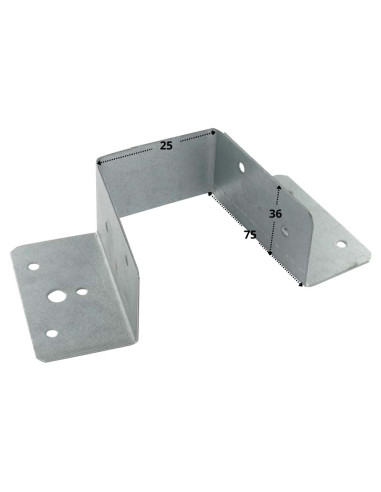 1 x Sabot de charpente Forme U support poutre...