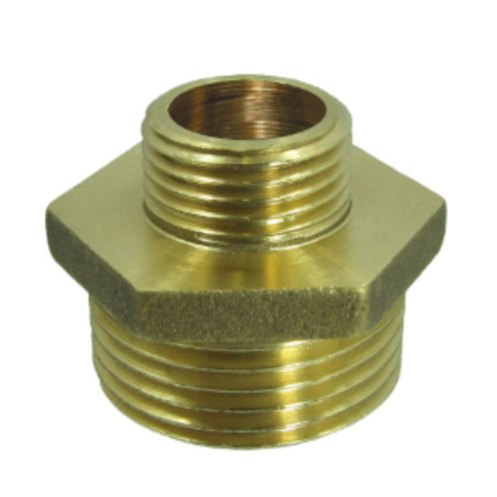 1 x Mamelon réduit Figure 245 pour joint plat Mâle / Mâle renforcé 15x21 (1/2") X 20x27 (3/4") Laiton