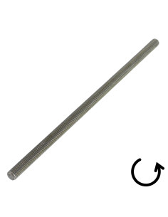 Tige filetée M5 Longueur 1 mètre Pas Gauche Acier brut