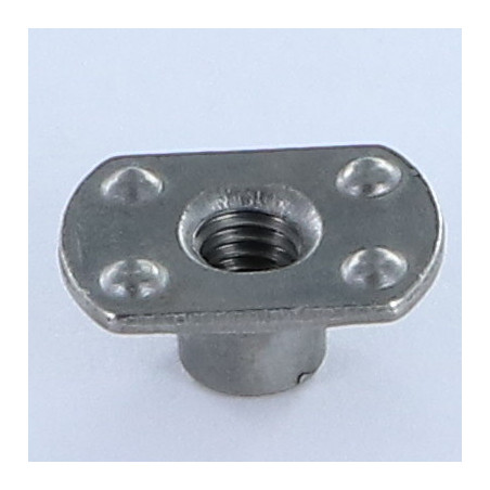 1 x Ecrou cylindrique à souder Bossage extérieur M6 19X11 hauteur 7.8 Acier brut