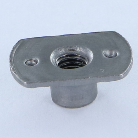 1 x Ecrou cylindrique à souder Bossage intérieur M5 19X11 hauteur 7.8 Acier brut
