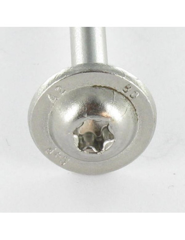 1 x Vis charpente tête disque Inox A2 4.5X25...