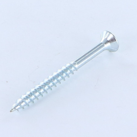 1 x VBA Vis bois agglo Tête fraisée TORX T25 5X80 Filetée sur 48 Acier zingué