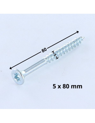 1 x VBA Vis bois agglo Tête fraisée TORX T25...