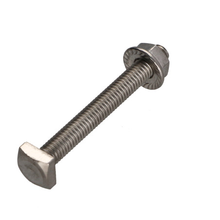 1 x Boite de 50 T.CAR 6X50 +50 Ecrou Cranté M6 Inox A2