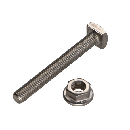 1 x Boite de 50 T.CAR 6X50 +50 Ecrou Cranté M6 Inox A2