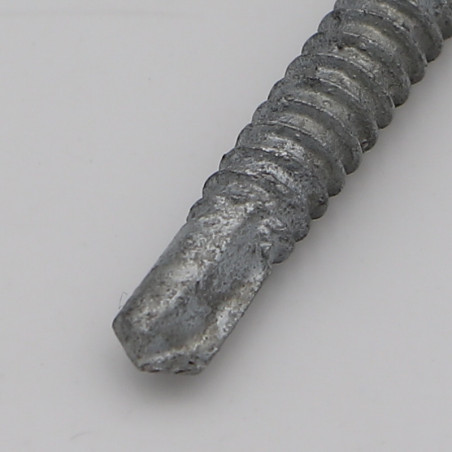 1 x Vis autoperceuse Tête hexagonale TH Lisse 6.3X125 Forte tenue à la corrosion Acier galvanisé à chaud