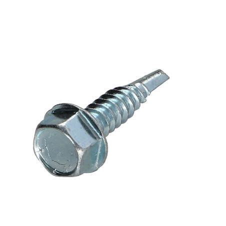 1 x Vis autoperceuse Tête hexagonale TH Lisse 6.3X25 Acier zingué