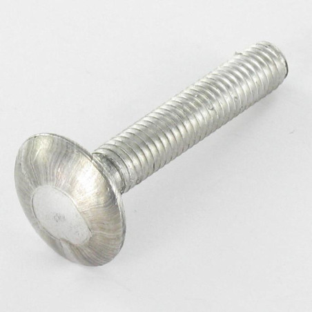 1 x TRCC JAPY tête ronde collet carré M6X80 Filetage total Acier zingué