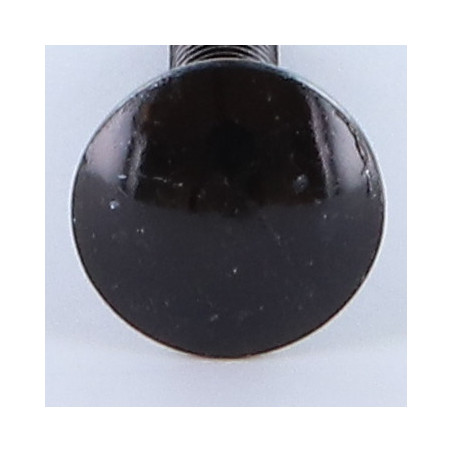 1 x TRCC JAPY tête ronde collet carré M7X45 Pas de 100 Filetage total Acier zingué noir