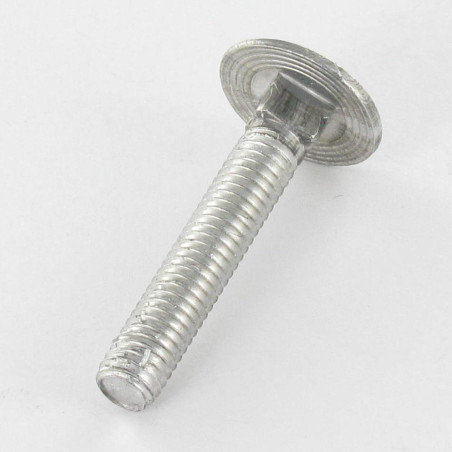 1 x TRCC JAPY tête ronde collet carré M6X90 Filetage total Acier zingué