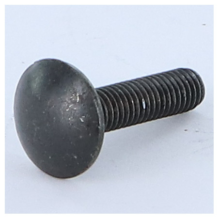 1 x TRCC JAPY tête ronde collet carré M6X16 Filetage total Acier zingué noir