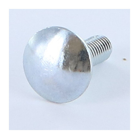 1 x TRCC JAPY tête ronde collet carré M6X16 Filetage total Acier zingué
