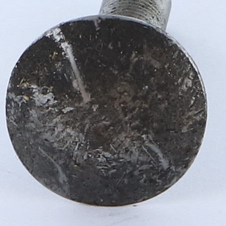 1 x TRCC JAPY tête ronde collet carré M7X35 Pas de 100 Filetage total Acier brut