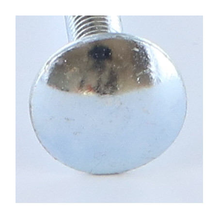 1 x TRCC JAPY tête ronde collet carré M6X120 Filetage total Acier zingué
