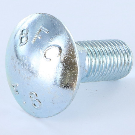 1 x TRCC JAPY tête ronde collet carré M16X50 Filetage total Classe 8.8 Acier zingué