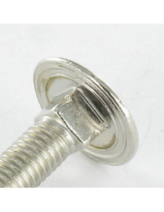TRCC JAPY tête ronde collet carré M5X25 Filetage total... 2