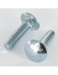 TRCC JAPY tête ronde collet carré M12X50 Filetage total...