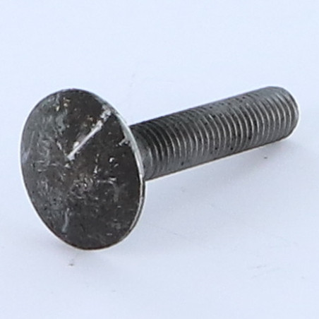 1 x TRCC JAPY tête ronde collet carré M8X45 Filetage total Acier brut