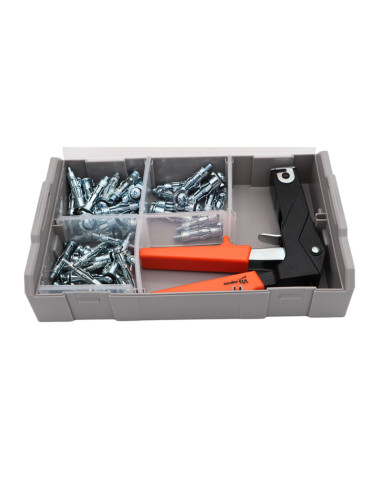 Coffret pince et chevilles pour plaque de plâtre