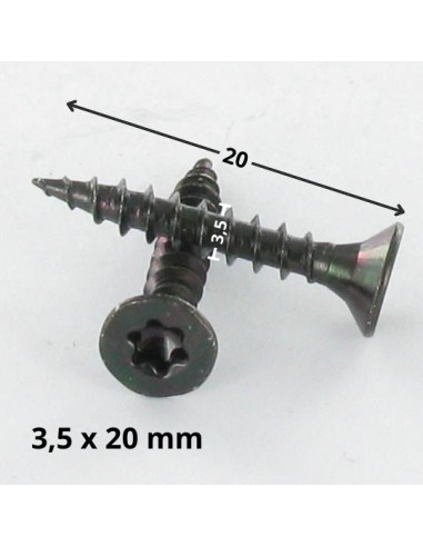 1 x VBA Vis bois agglo Tête fraisée TORX T15...