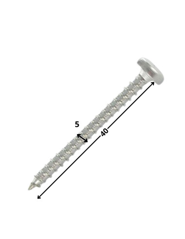1 x VBA Vis bois agglo Tête ronde TR 5X40 TORX...