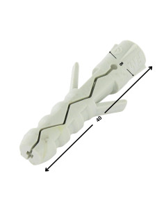 Cheville Nylon 8X40 Sans Collerette 2