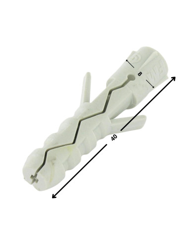 1 x Cheville Nylon 8X40 Sans Collerette