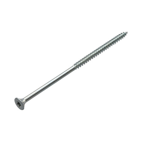 1 x VBA Vis bois agglo Tête fraisée TORX T30 6X130 Filetée sur 70 Acier zingué