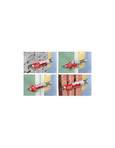 1 x Cheville Nylon DUOPOWER Fischer 6X30 Sans Vis