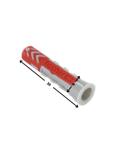 1 x Cheville Nylon DUOPOWER Fischer 6X30 Sans Vis