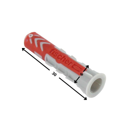 1 x Cheville Nylon DUOPOWER Fischer 6X30 Sans Vis