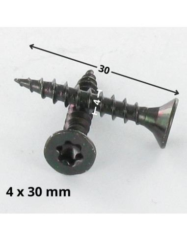1 x VBA Vis bois agglo Tête fraisée TORX T20...