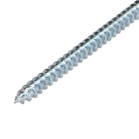 1 x VBA Vis bois agglo Tête fraisée Pozi N°3 6X160 Filetage partiel Acier zingué