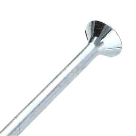 1 x Vis bois TEKOR Tête fraisée Cranté 6X160 Filetée sur 70 TORX T30 Acier zingué Pointe antifendage type 17