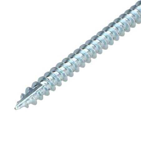 1 x Vis bois TEKOR Tête fraisée Cranté 6X160 Filetée sur 70 TORX T30 Acier zingué Pointe antifendage type 17