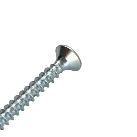 1 x VBA Vis bois agglo Tête fraisée Pozi N°2 5X35 Filetage total Acier zingué