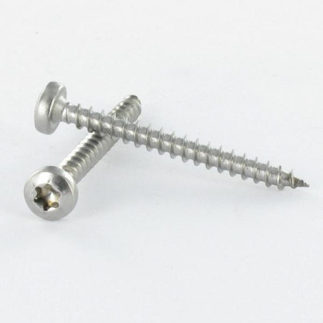 1 x VBA Vis bois agglo Tête ronde TR 4X50 TORX T20 Acier zingué