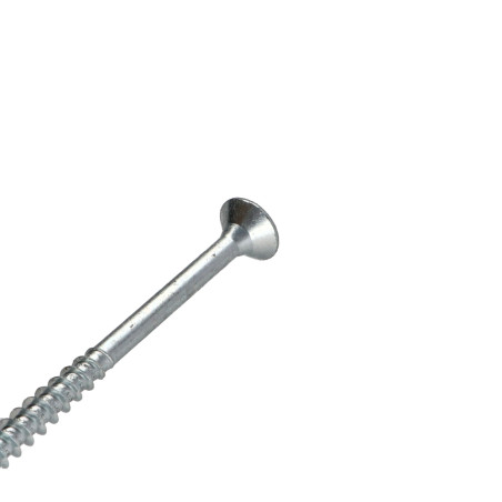 1 x VBA Vis bois agglo Tête fraisée Pozi N°3 6X100 Filetage partiel Acier zingué